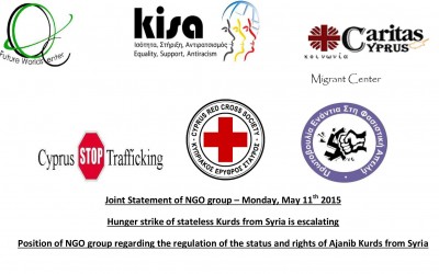 Joint Statement of NGOs on the hunger strike of stateless Kurds from Syria