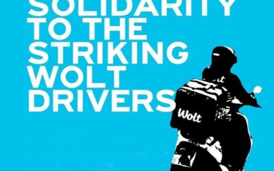 Συμπαράσταση και Αλληλεγγύη στους απεργούς διανομείς της πλατφόρμας “WOLT”