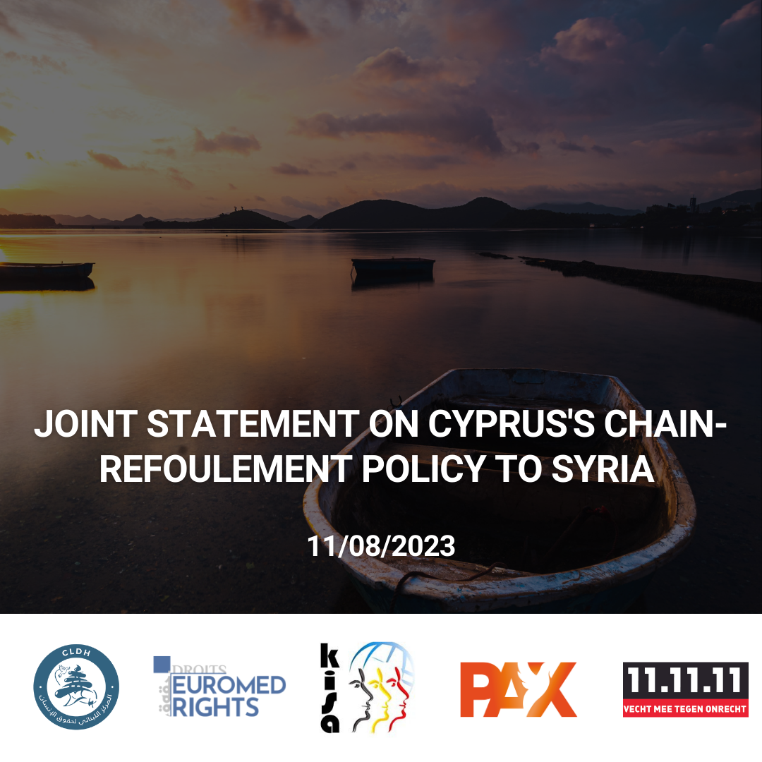 Cyprus must stop its chain-refoulement to Syria